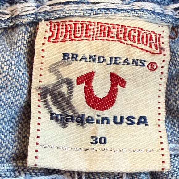 True Religion Vintage 90s Y2K Joey Super T Flared Bootcut Low Rise Jeans size 30 - Picture 5 of 10